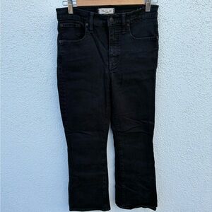 Madewell Cali Demi-Boot Jeans | Size 28 | Black Wash